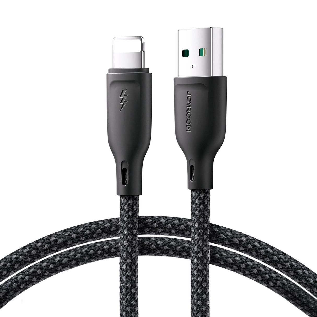 Joyroom Multi-Color Series S-A34 USB-A / Lightning 3A kabel 1m - sort