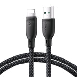 Joyroom Multi-Color Series S-A34 USB-A / Lightning 3A kabel 1m - sort