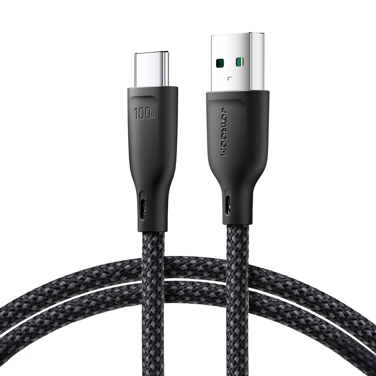 Joyroom Multi-Color Series S-A34 USB-A / USB-C kabel 100W 1m - sort