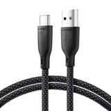 Joyroom Multi-Color Series S-A34 USB-A / USB-C kabel 100W 1m - sort