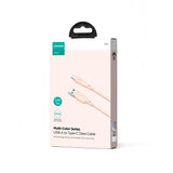 Joyroom Multi-Color Series S-A34 USB-A / USB-C Kabel 100W 1m - Pink