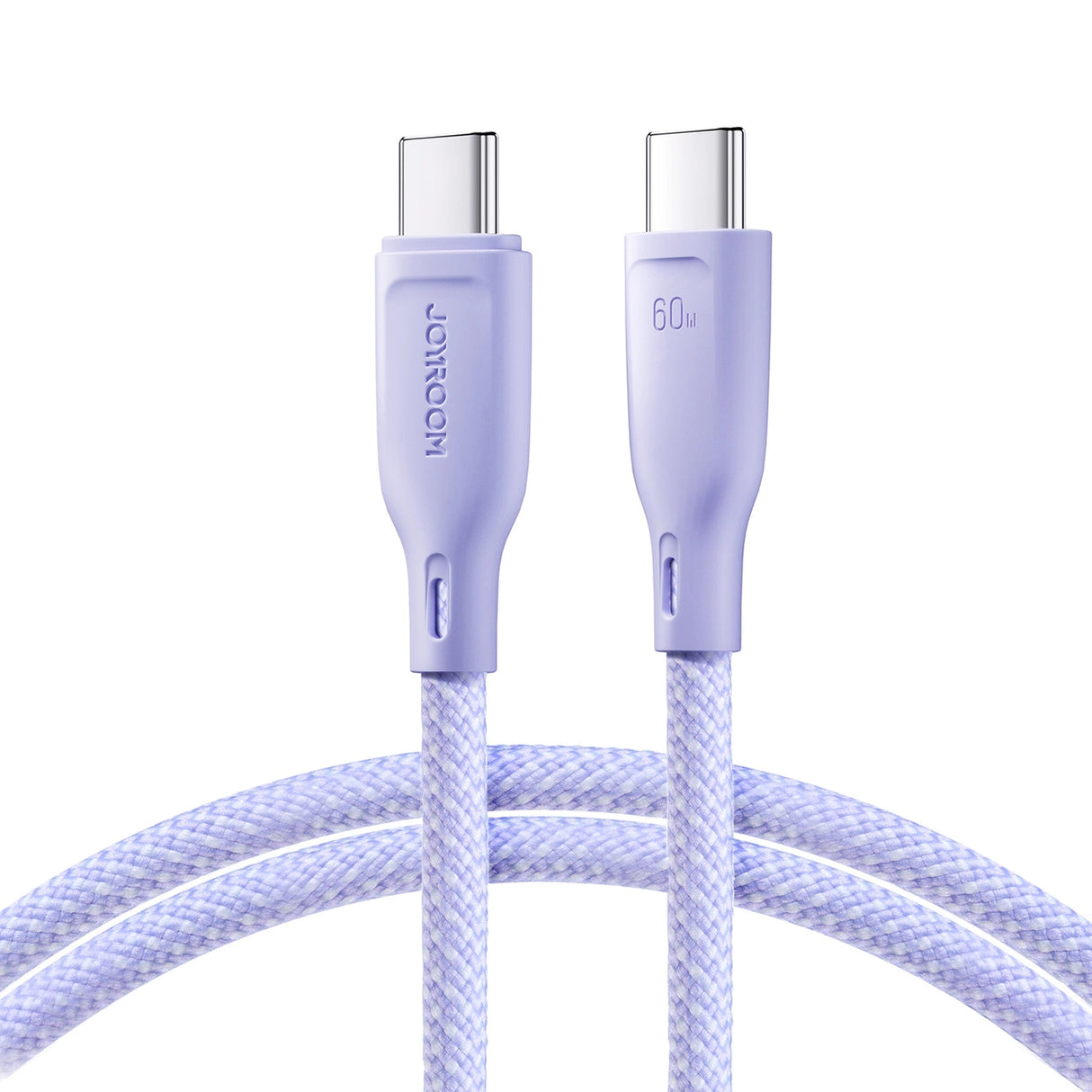 Joyroom Multi-Color Series S-A34 USB-C / USB-C PD 60W 1m Kabel - lilla
