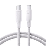 Joyroom Multi-Color Series S-A34 USB-C / USB-C PD 60W 1m Kabel - Hvid