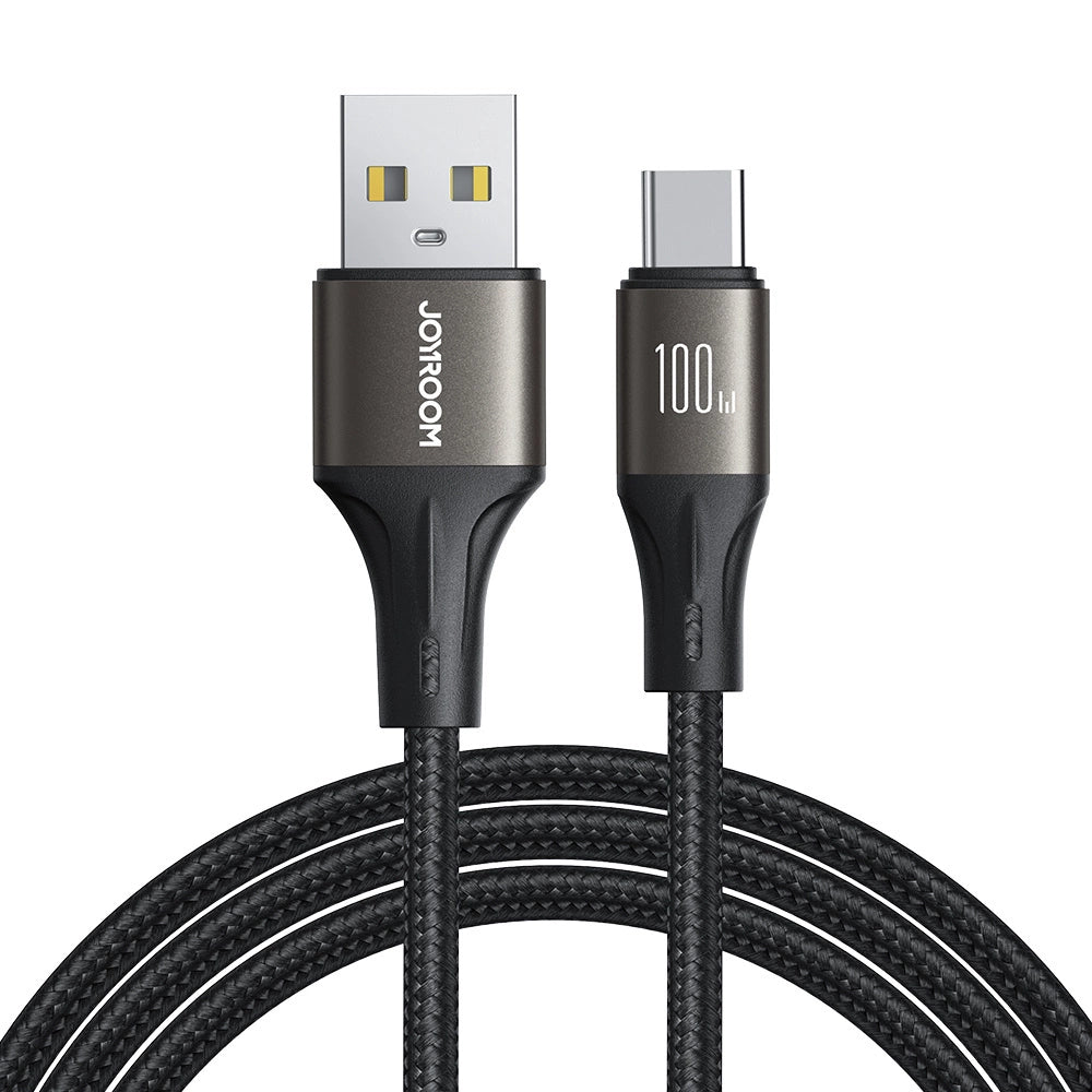 Joyroom Light-Speed Series S-A25 USB-A / USB-C kabel 100W 1,2m - sort