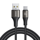 Joyroom Light-Speed Series S-A25 USB-A / USB-C kabel 100W 1,2m - sort