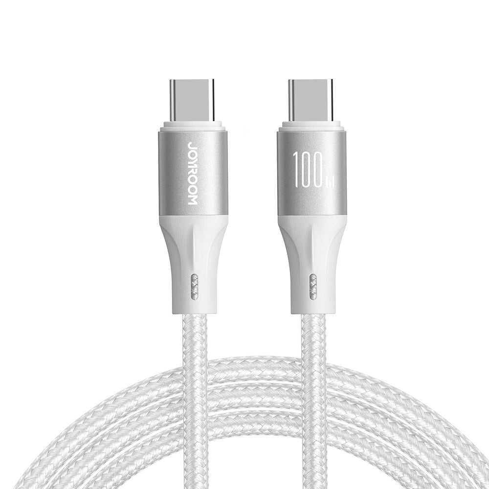 Joyroom Light-Speed Series S-A25 USB-C / USB-C kabel 100W 1,2m - hvid