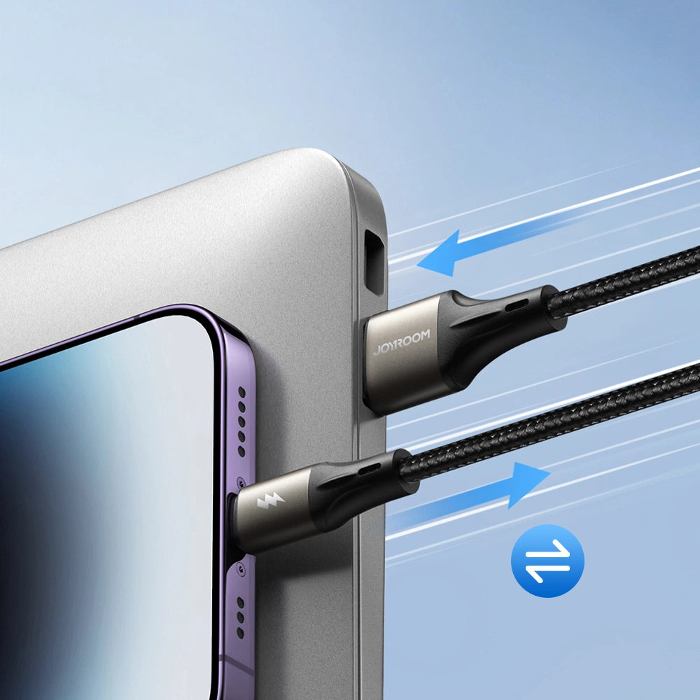 Joyroom Light-Speed Series S-A25 USB-C / USB-C kabel 100W 1,2m - hvid