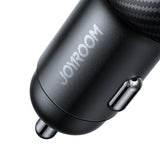 Joyroom JR-CCD04 30W 2x USB-C USB-A biloplader med display - sort