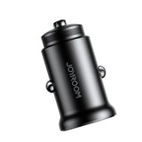 Joyroom JR-CCN06 30W 2x USB-C mini bil oplader metal - sort
