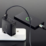 Joyroom JR-TCG04EU 100W GaN oplader 3x USB-C USB-A + USB-C / USB-C kabel 100W - sort
