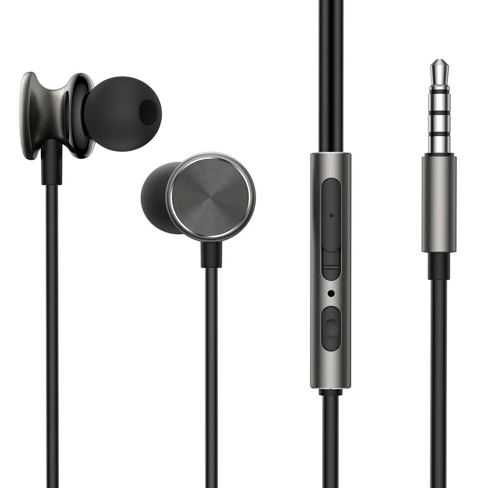 Joyroom Wired Series JR-EW03 trådbundne in-ear hovedtelefoner - mørkegrå
