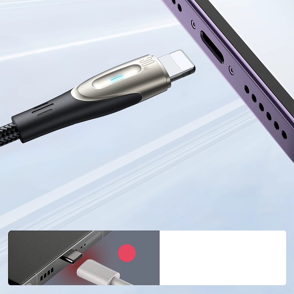 Joyroom Pioneer Series SA31-CL3 USB-C / Lightning 30W 1.2m kabel - sort