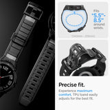 Spigen Rugged Armor Pro Case med rem til Samsung Galaxy Watch 6 Classic (47 mm) - sort
