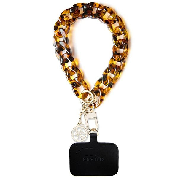 Guess GUOUCBMC4MT Universal Big Hand Strap Acetat Akryl 4G Charm Case