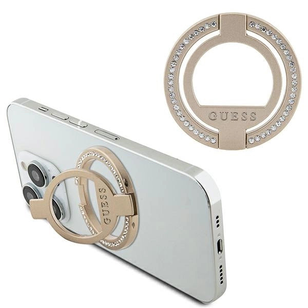 Guess MagSafe Ring stand GUMRSALDGD guld/guld Rhinestone
