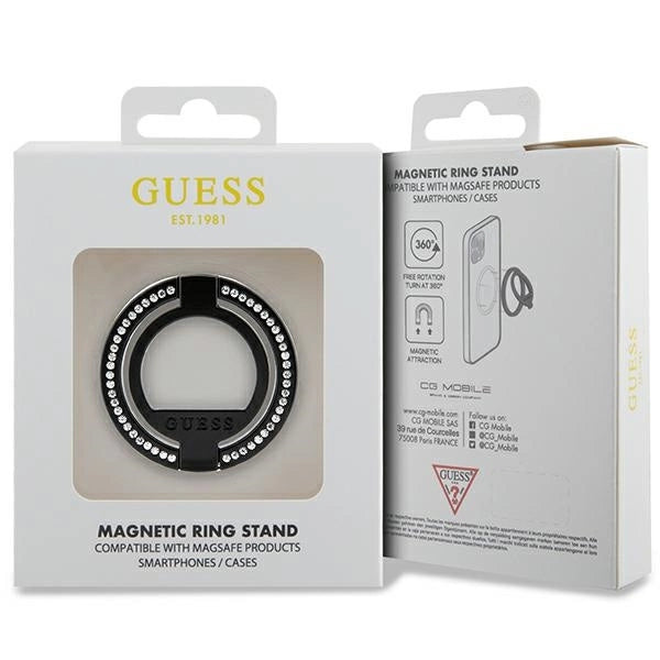 Guess MagSafe Ring stand GUMRSALDGK sort/sort Rhinestone