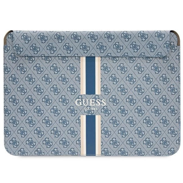 Guess 4G Printed Stripes cover til en 16" laptop - blå