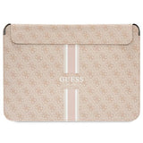 Guess 4G Printed Stripes cover til en 16" laptop - pink