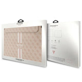 Guess 4G Printed Stripes cover til en 16" laptop - pink