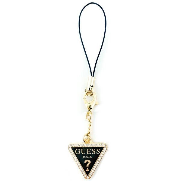 Guess case pendant GUCPMTDCK Phone Strap Triangle Diamond Charm med Rhinestones