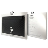 Karl Lagerfeld Saffiano Monogram Choupette case for a 16" laptop - black
