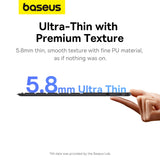 Baseus Brilliance Series keyboard case til iPad 10.2' (2019/2020/2021) + USB-C kabel - sort