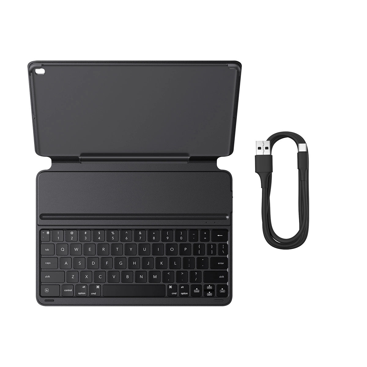 Baseus Brilliance Series keyboard case til iPad 10.2' (2019/2020/2021) + USB-C kabel - sort
