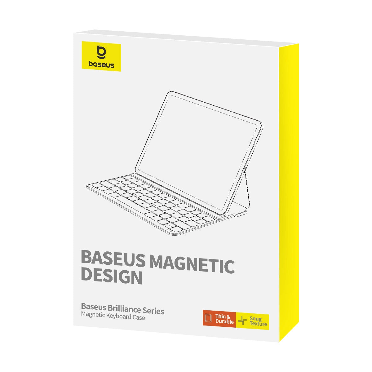 Baseus Brilliance Series keyboard case til iPad 10.2' (2019/2020/2021) + USB-C kabel - sort