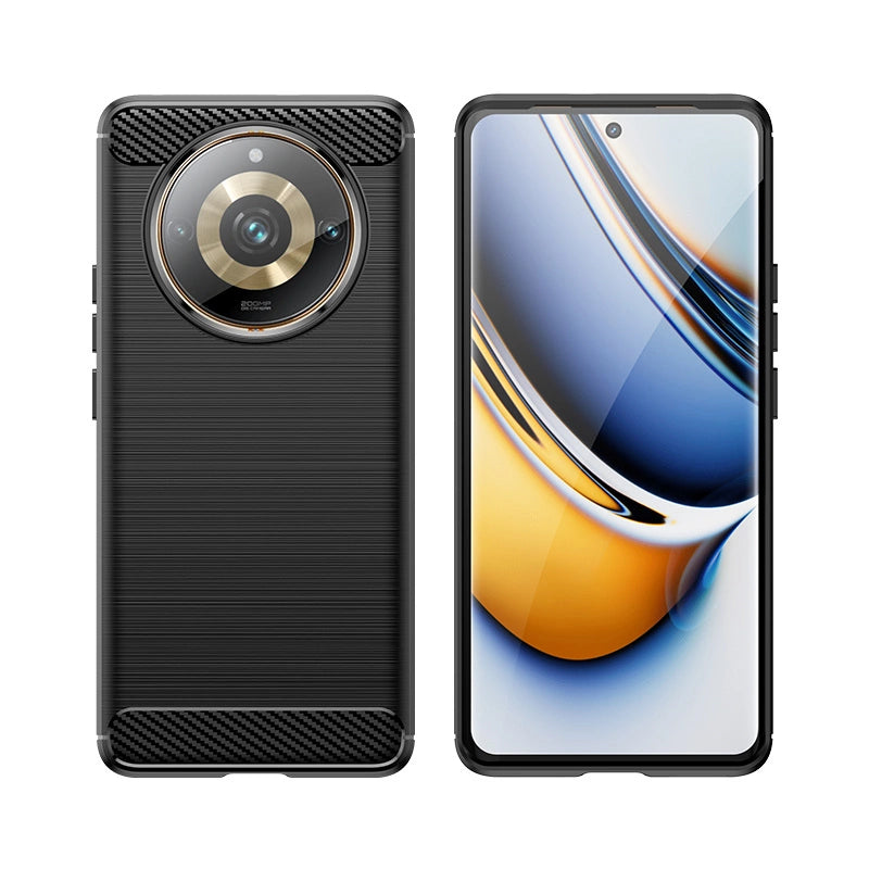 Fleksibel karbontæppe til Realme 11 Pro / 11 Pro+ Karbontæppe - sort