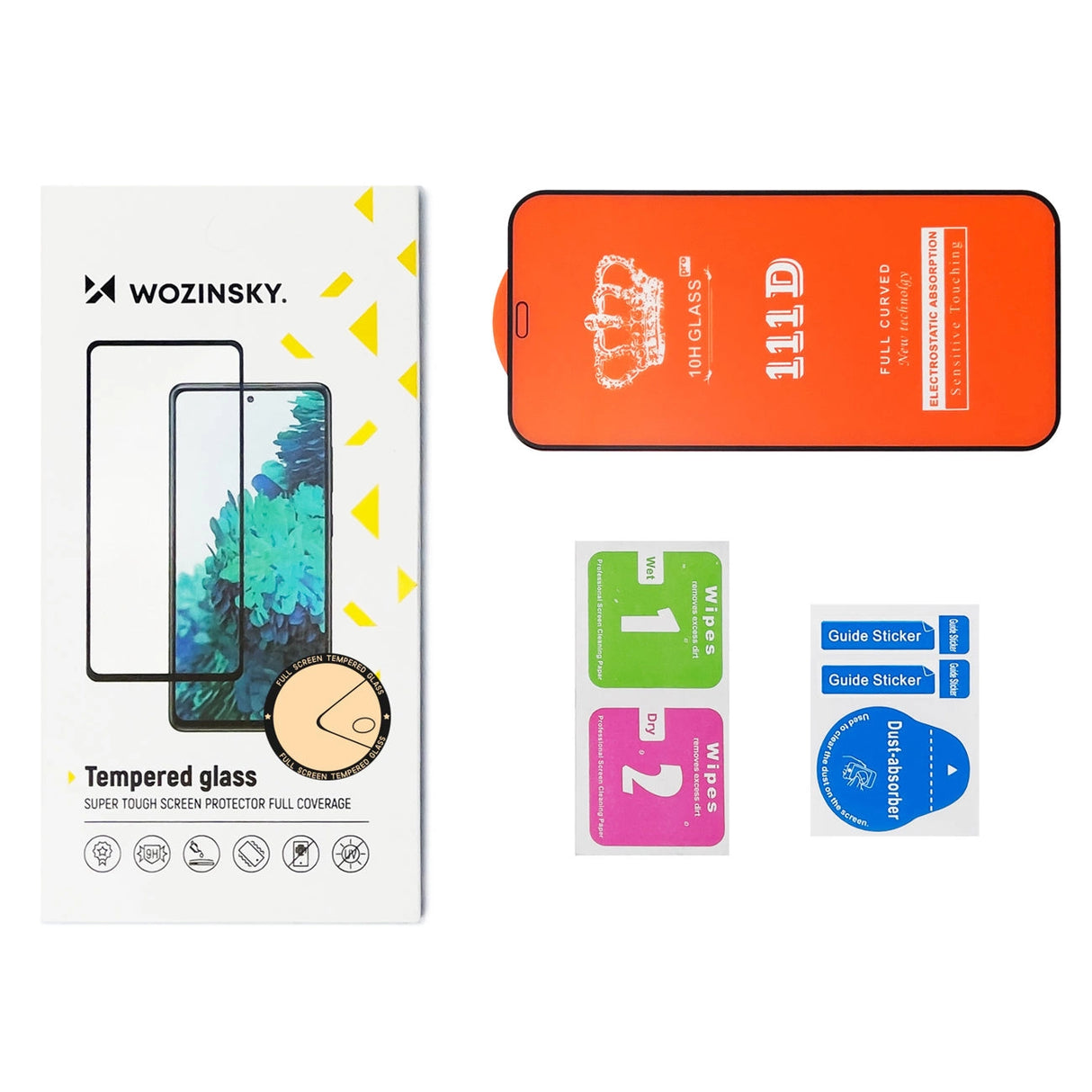 Varig Wozinsky Full Glue Full Screen temperet glas med ramme til Oppo A98 5G - sort