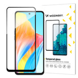 Varig Wozinsky Full Glue Full Screen temperet glas med ramme til Oppo A98 5G - sort