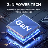 GaN Wozinsky WGCSB 240W USB-A / 3 x USB-C Wall Charger - sort