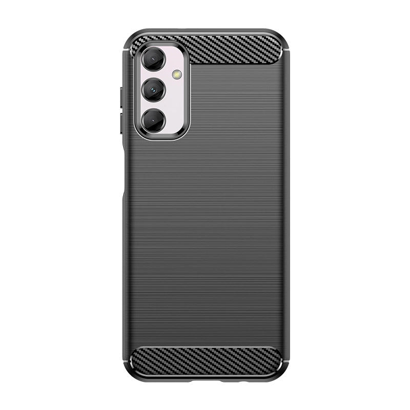 Fleksibel karbonmønsterfoder til Samsung Galaxy M14 Karbonfoder - sort