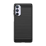 Fleksibel karbonmønsterfoder til Samsung Galaxy M54 Karbonfoder - sort