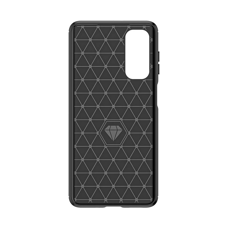 Fleksibel karbonmønsterfoder til Samsung Galaxy M54 Karbonfoder - sort