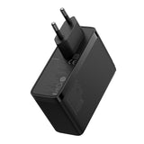 Baseus GaN5 Pro GaN oplader 2x USB-C / USB-A 160W - sort + USB-C - USB-C 240W kabel - sort