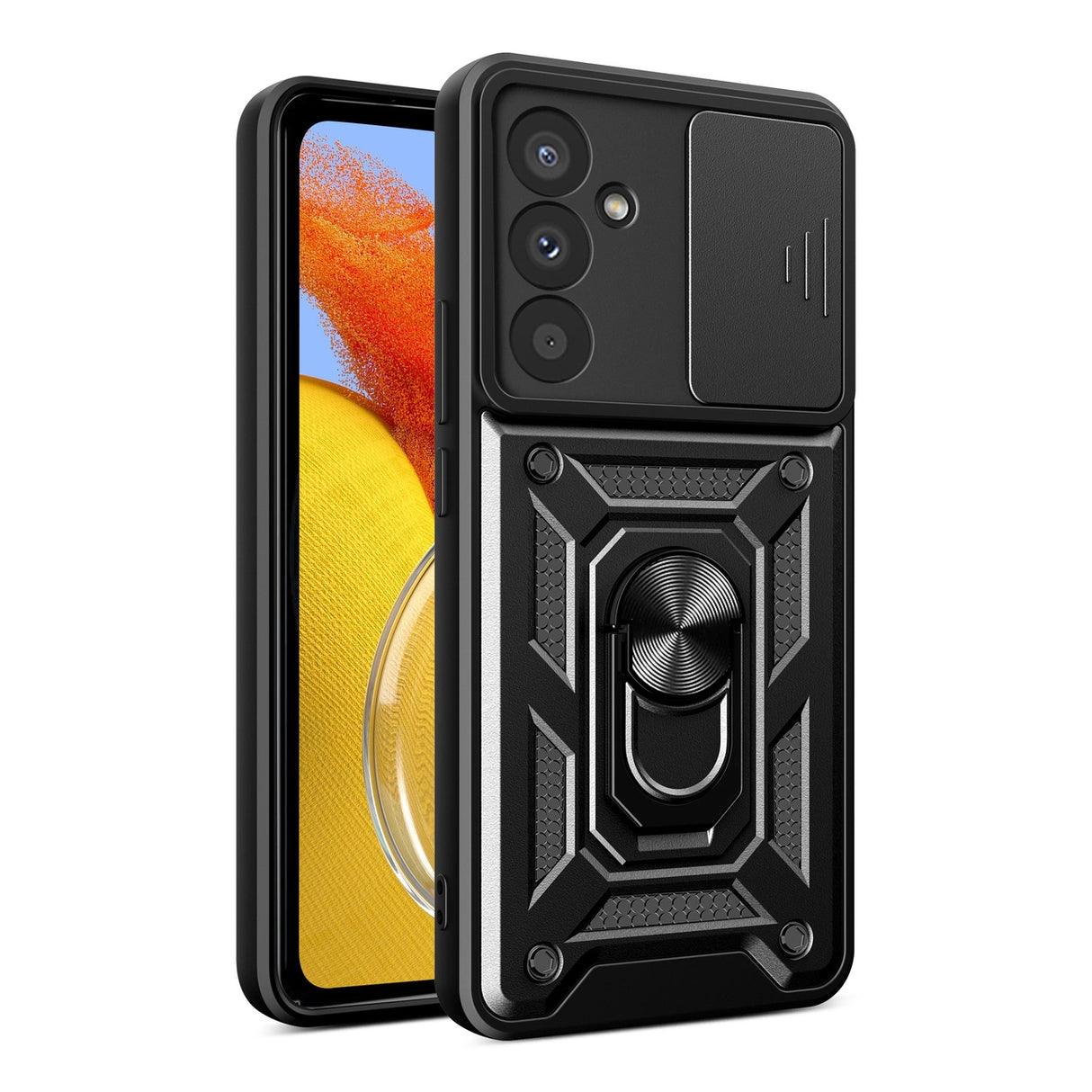Hybrid Armor Camshield-hylster til Samsung M14 med kameraomslag - sort