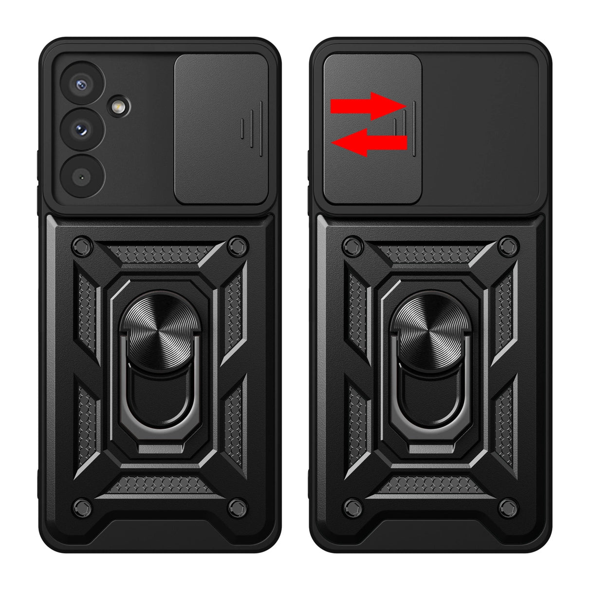 Hybrid Armor Camshield-hylster til Samsung M14 med kameraomslag - sort