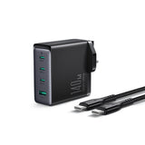 GaN oplader UK Joyroom JR-TCG05UK 140W 3x USB-C USB-A + USB-C / USB-C kabel 240W 1,2m