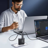 GaN oplader UK Joyroom JR-TCG05UK 140W 3x USB-C USB-A + USB-C / USB-C kabel 240W 1,2m