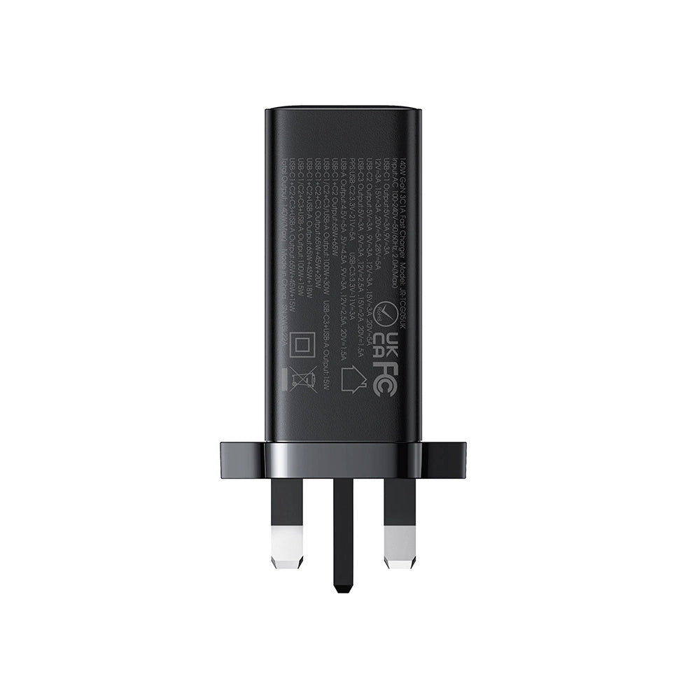 GaN oplader UK Joyroom JR-TCG05UK 140W 3x USB-C USB-A + USB-C / USB-C kabel 240W 1,2m