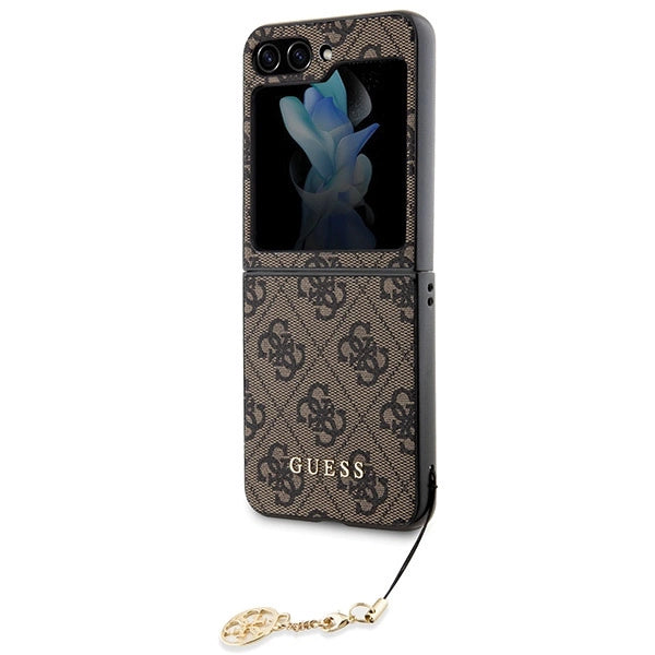 Guess 4G Charms Collection case til Samsung Galaxy Z Flip 5 - brun