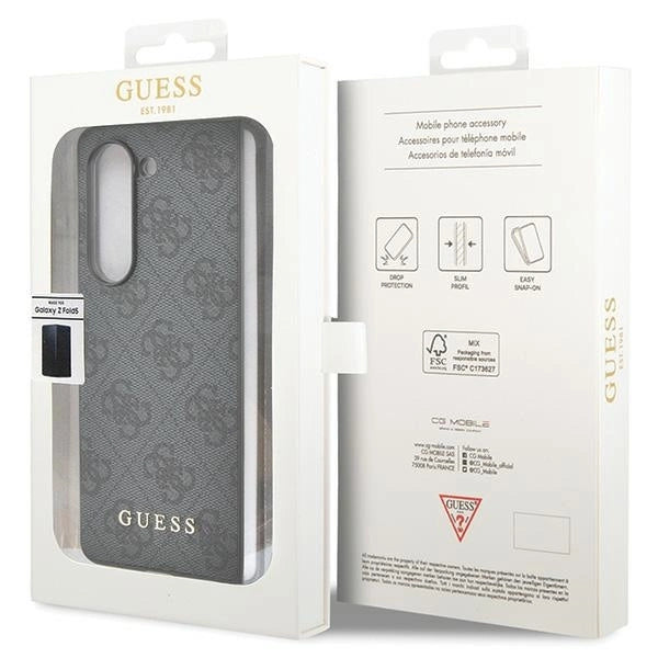 Guess GUHCZFD5GF4GGR F946 Z Fold5 grå/grå hardcase 4G Charms Collection
