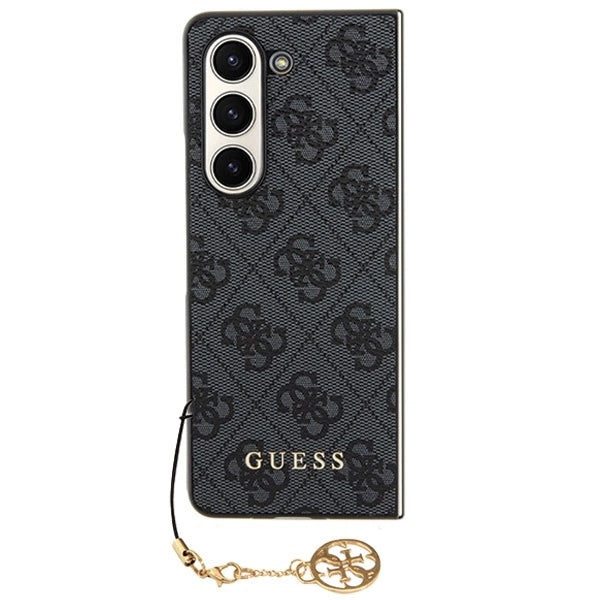 Guess GUHCZFD5GF4GGR F946 Z Fold5 grå/grå hardcase 4G Charms Collection