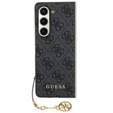 Guess GUHCZFD5GF4GGR F946 Z Fold5 grå/grå hardcase 4G Charms Collection