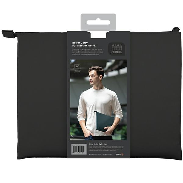 Uniq Lyon Waterproof RPET case til en 14" laptop - sort