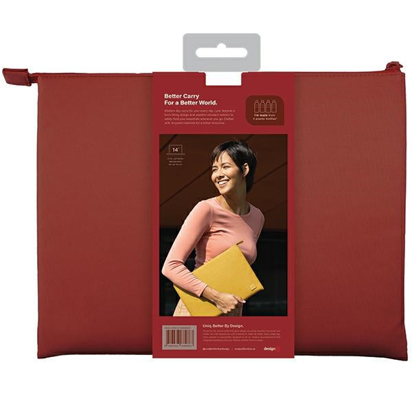 Uniq Lyon Waterproof RPET case til en 14" laptop - rød