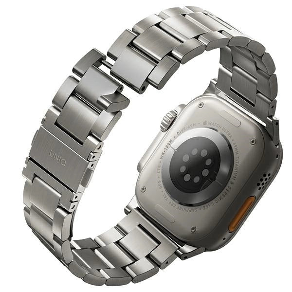 Uniq Osta rustfrit stål rem til Apple Watch 1/2/3/4/5/6/7/8/SE/SE2/Ultra 42/44/45/49 mm - sølv