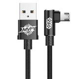 Baseus MVP Elbow Cable USB til micro USB 2A 1m - sort