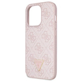 Guess GUHCP14LP4TDSCPP-fodtæppe til iPhone 14 Pro - pink Crossbody 4G Metal Logo